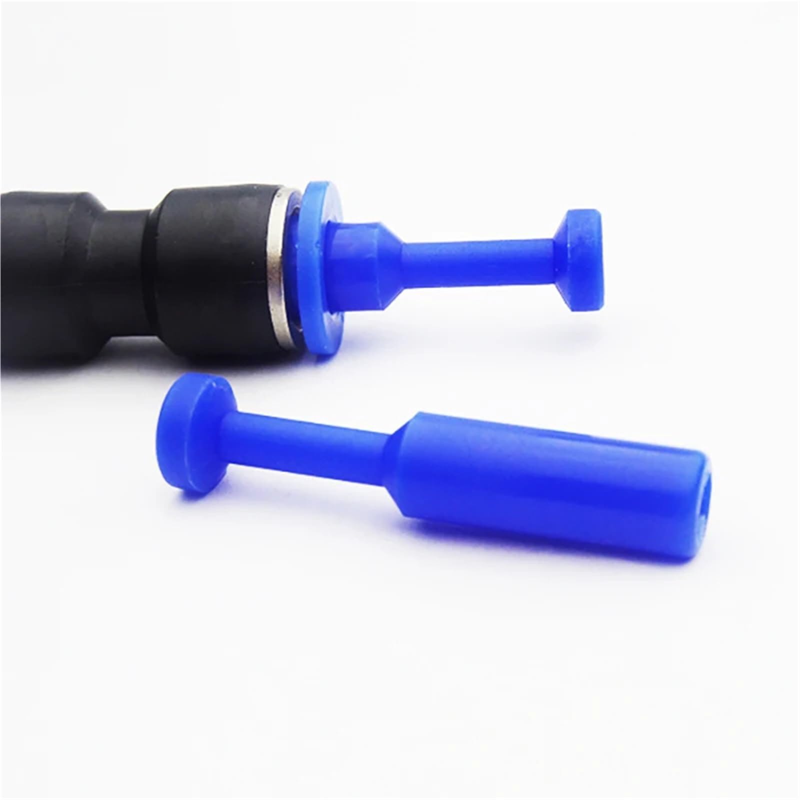 2Pcs Blue Nylon Pneumatic Blanking Hose Tube Push Fit Connector Air Line PP4 PP6 PP8 PP10 PP12(PP4)