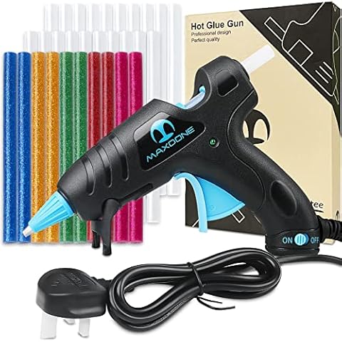 Hot Glue Gun Mini Glue Gun - Fireproof Hot Glue Gun for Crafting with 30pcs Glue Sticks Fabric Glue Gun Fireproof for DIY Handicrafts and Repair Cover