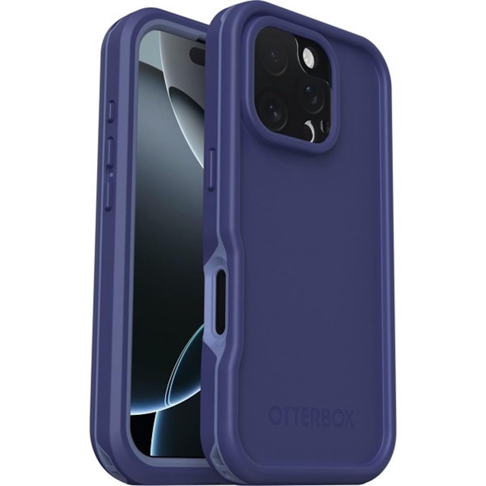 OtterBox Frē Series MagSafe Hülle für iPhone 16 Pro, Wasserdicht (IP68), stoßfest, schmutzabweisend, Hülle mit integriertem Displayschutz, 5X getestet nach Militärstandard, Lila