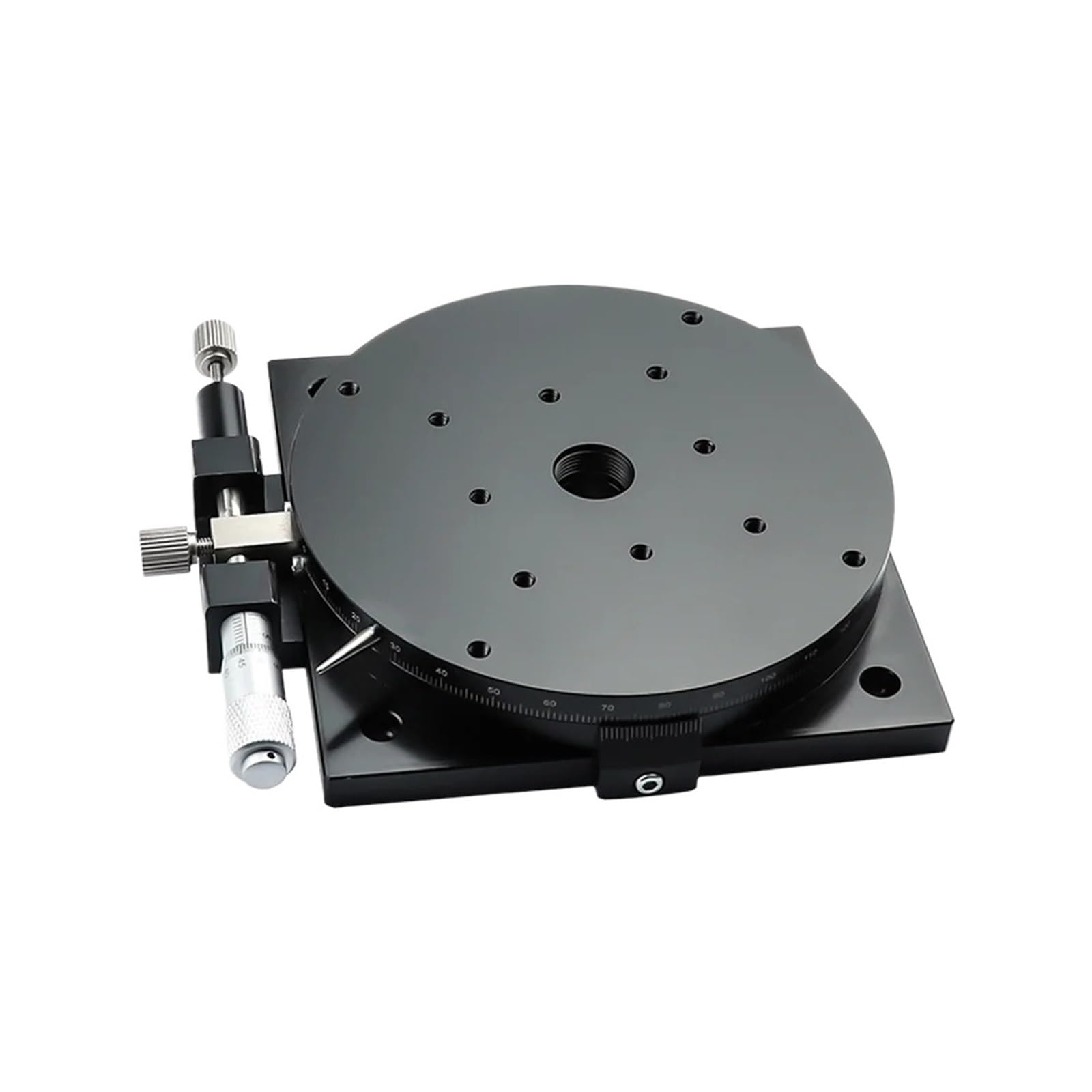 KGLHJDY R Axis 125mm RSP125-L RSP125-R Manual Sliding Table 360Degree Rotation Precision Displacement Angle Adjustment Platform Optical(RSP125-R)