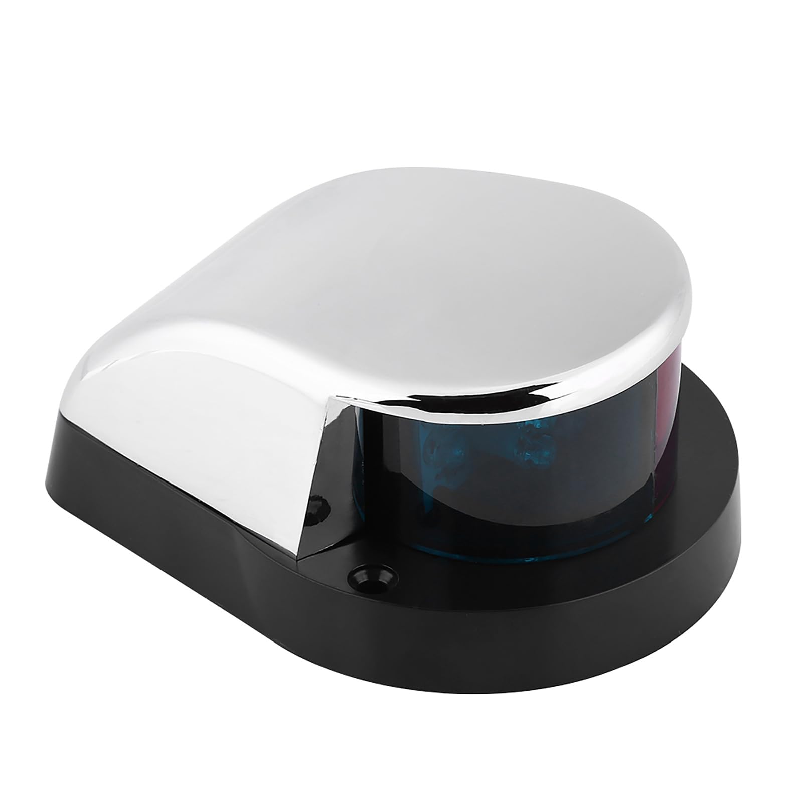 Luce di segnalazione a LED bi-colore da 12 V per barche e yacht, lampada di navigazione di prua, LED impermeabile con angolo di fascio di 225° in verde e rosso per imbarcazioni