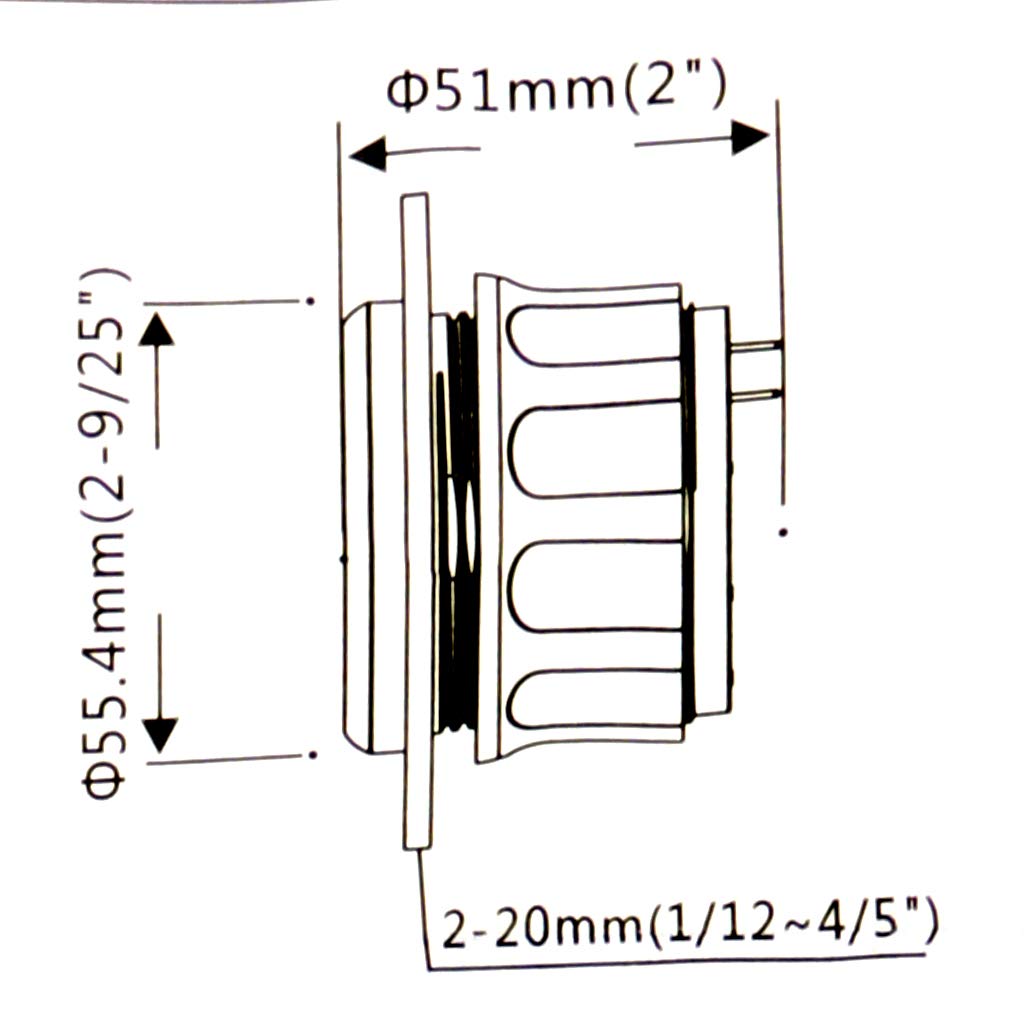 Jauge électrique 52mm / 2 ''de Voltmètre de Camion de Voiture de Batterie Marine de Bateau Marin de 9-32V - N1, 52mm 2 inch