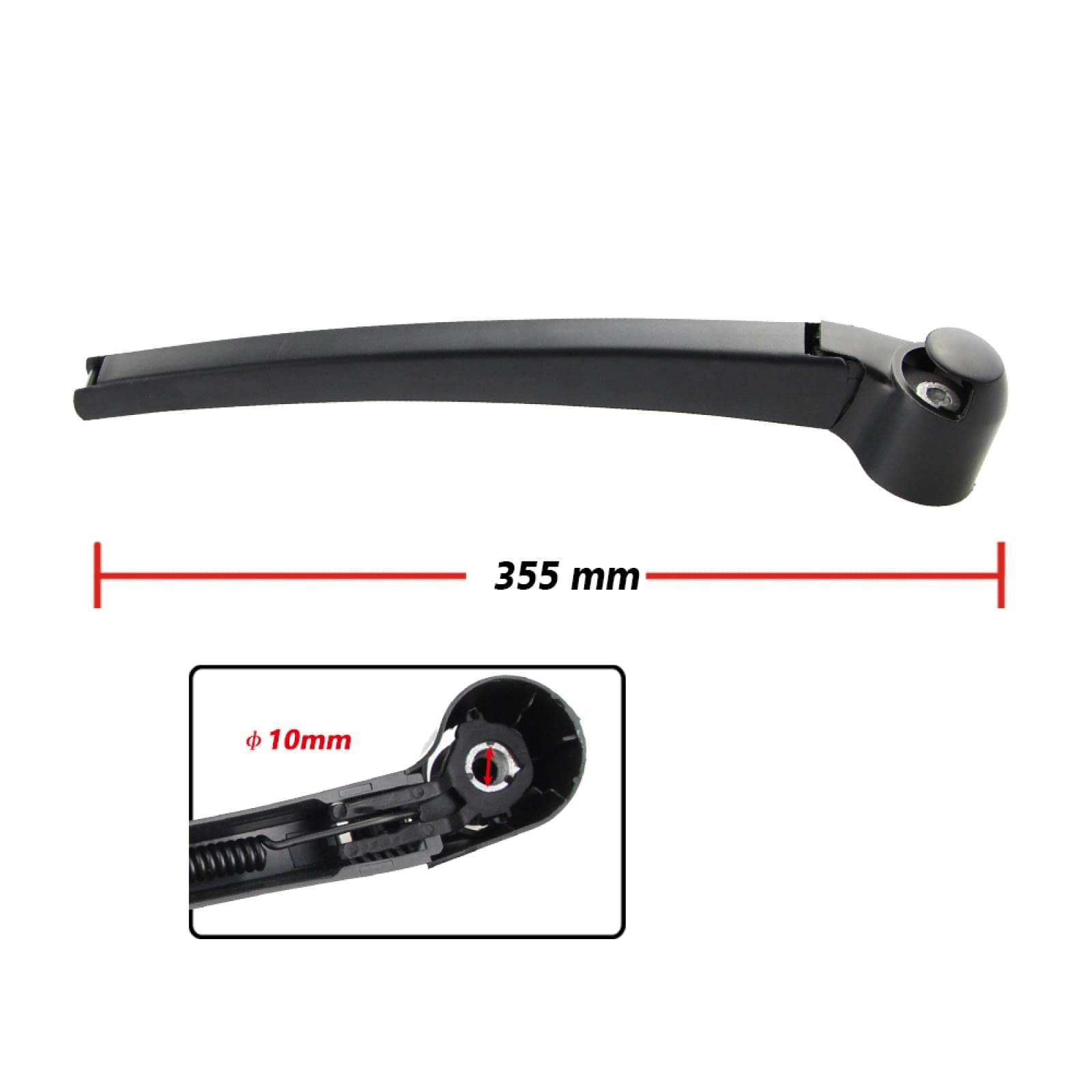 Tergicristallo Posteriore per VW Multivan 2007-2013 405mm Tergicristalli Posteriori per Auto e tergicristalli Posteriori Set di Accessori per Auto
