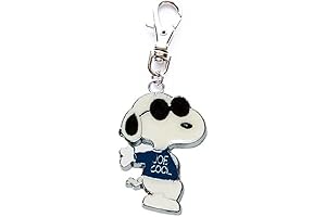 SNOOPY JOE COOL PEANUTS PET COLLAR KEYCHAIN