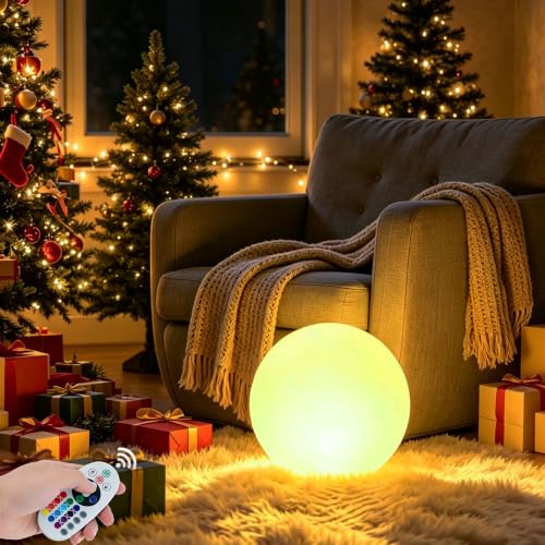 MIUWLXT 6 LED Ball Night Light IP44 Waterproof RGB Light and Remote
