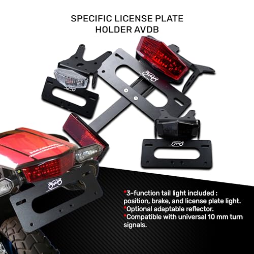 Support de plaque AVDB pour remplacer la bavette Honda CRF 250 L - 2