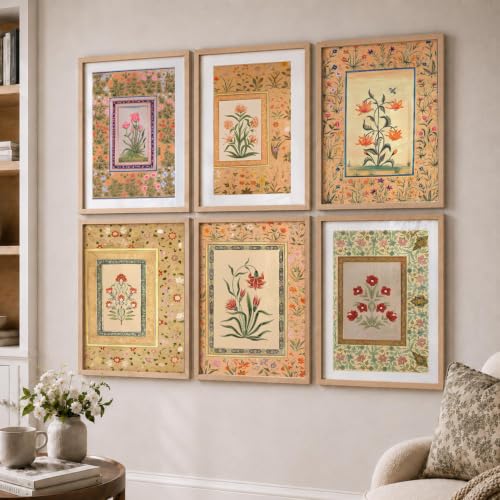 Image of kotart Premium Digital Madhubani Art Paintings with Frame for Home Decor - Painting Wall Decoration - Pack of 6 (14X20 Inch,)