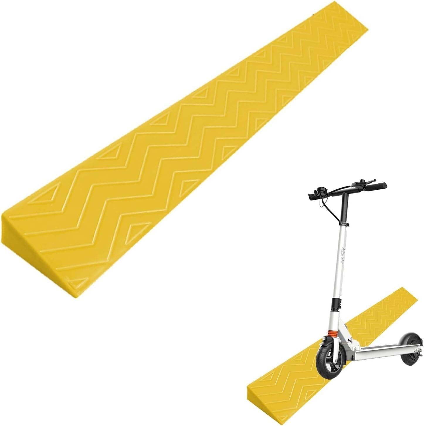 Kanduo Rampa podjazdowa Podjazd dla dzieci, podjazd rodzin bez barier, do łazienki, plastikowa mata schodkowa(Giallo,12 * 5.5cm/4.7 * 2.1in)