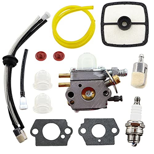 MCHNIC Carburateur avec filtre à air pour Zama C1U-K52 C1U-K53 C1U-K29 C1U-K47 pour Echo SRM2100 SRM2110 SRM2400 SRM2015 SRM2305 SRM2455 PE2000 SHR210 Coupe-fil