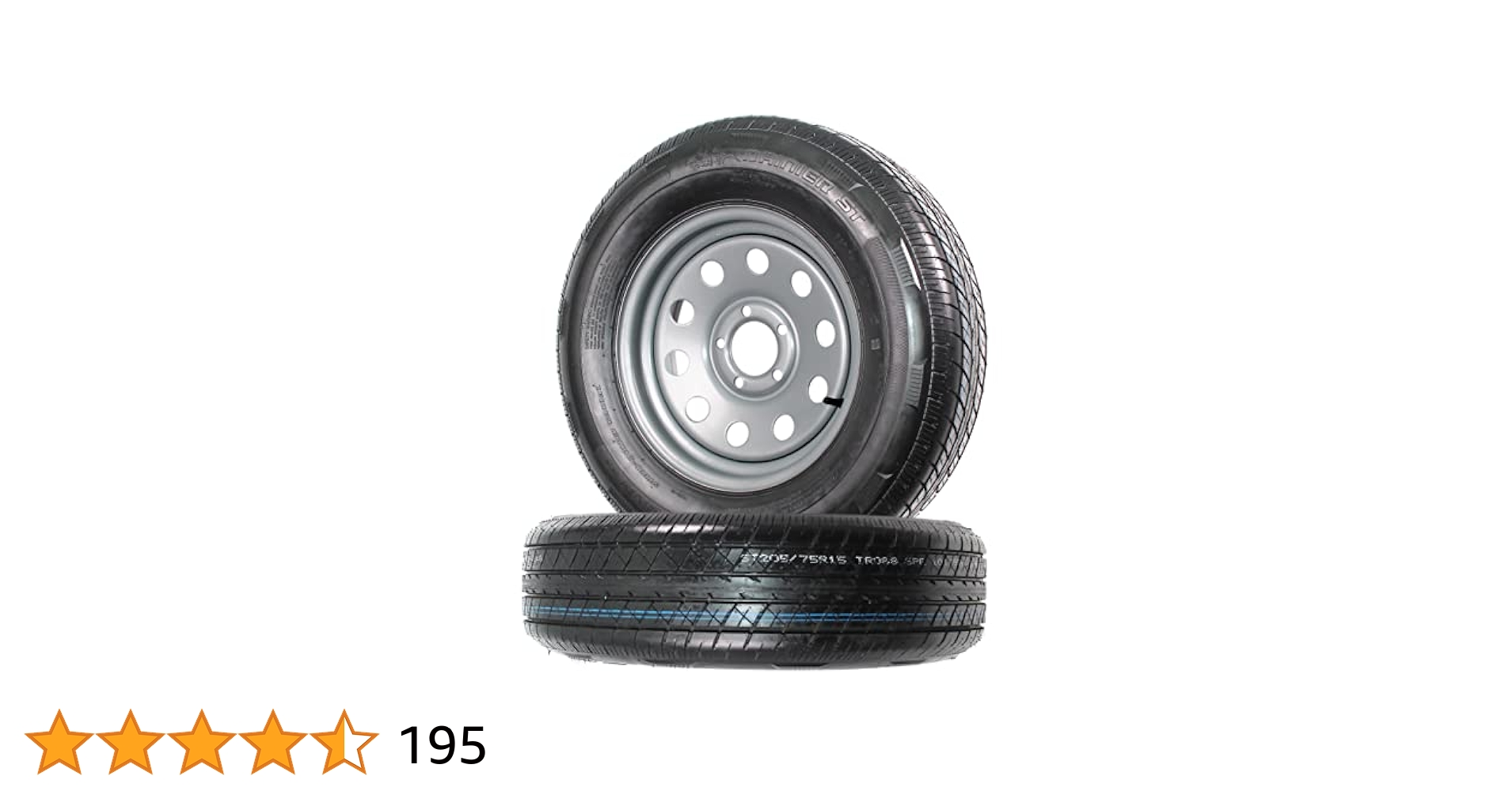 Amazon.com: eCustomrim 2-Pack Radial Trailer Tire On Rim