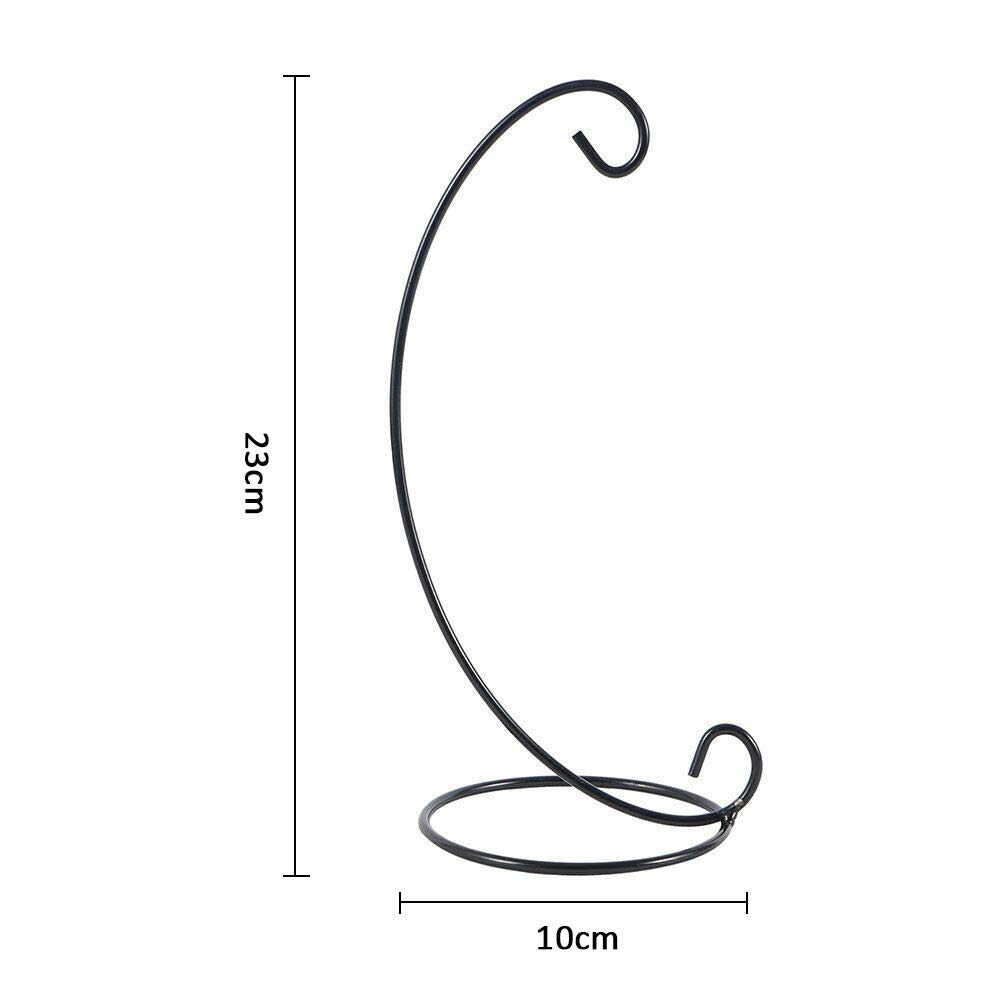 12 x supporti in metallo a forma di L per appendere decorazioni di Natale, supporto per appendere vetro, globo aria, pianta, terrario, decorazione per