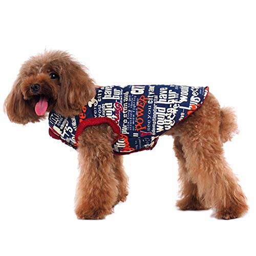 Accesorios para Perros Smilikee Chaleco de Invierno Reversible para Perros pequeños, medianos y Grandes, Resistente al Agua, Resistente al Viento,...