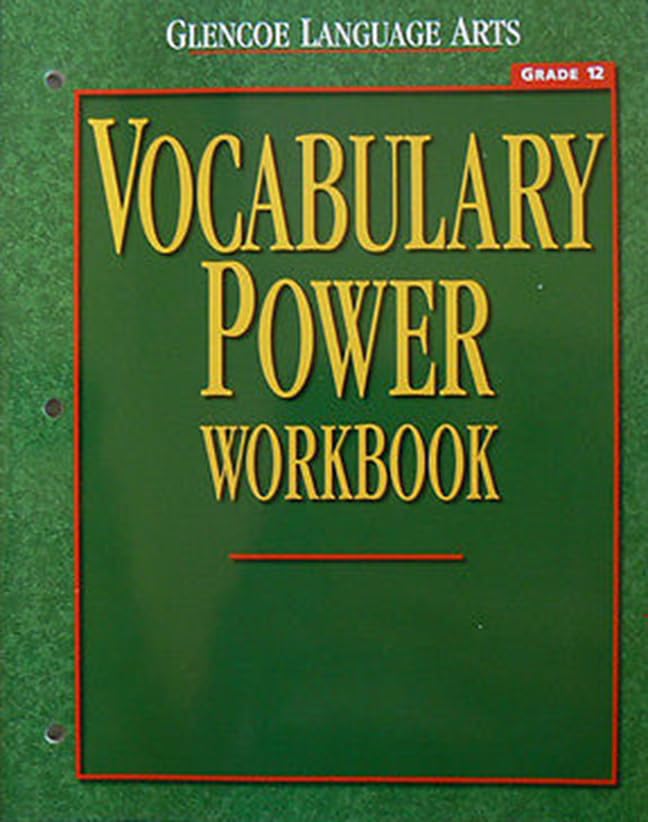 Buy Glencoe Language Arts Vocabulary Power Workbook Grade 12 โ BookShops.in