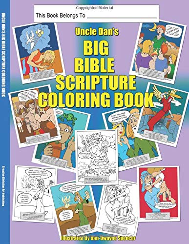 Uncle Dan's Big Bible Scripture Coloring Book