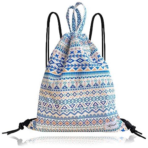 Risefit Waterproof Drawstring Backpack Bags Nylon Gym Sport Sackback String Bags Cover