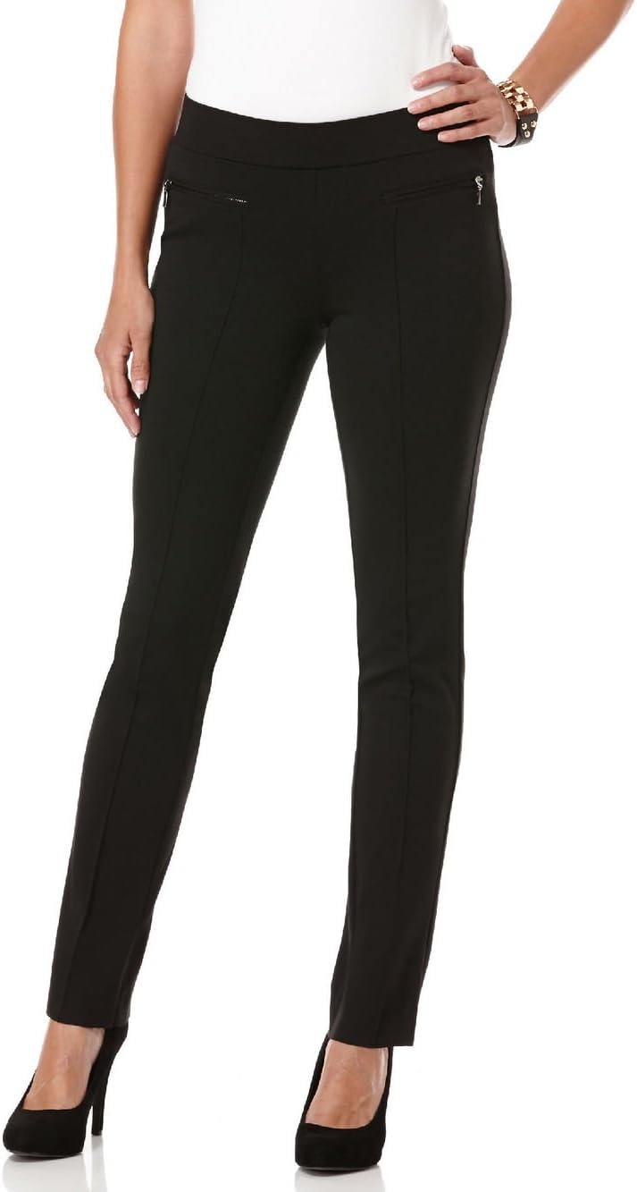 Women's Petite Slim Comfort Fit Ponte Dress Pants (Sizes 4-14)