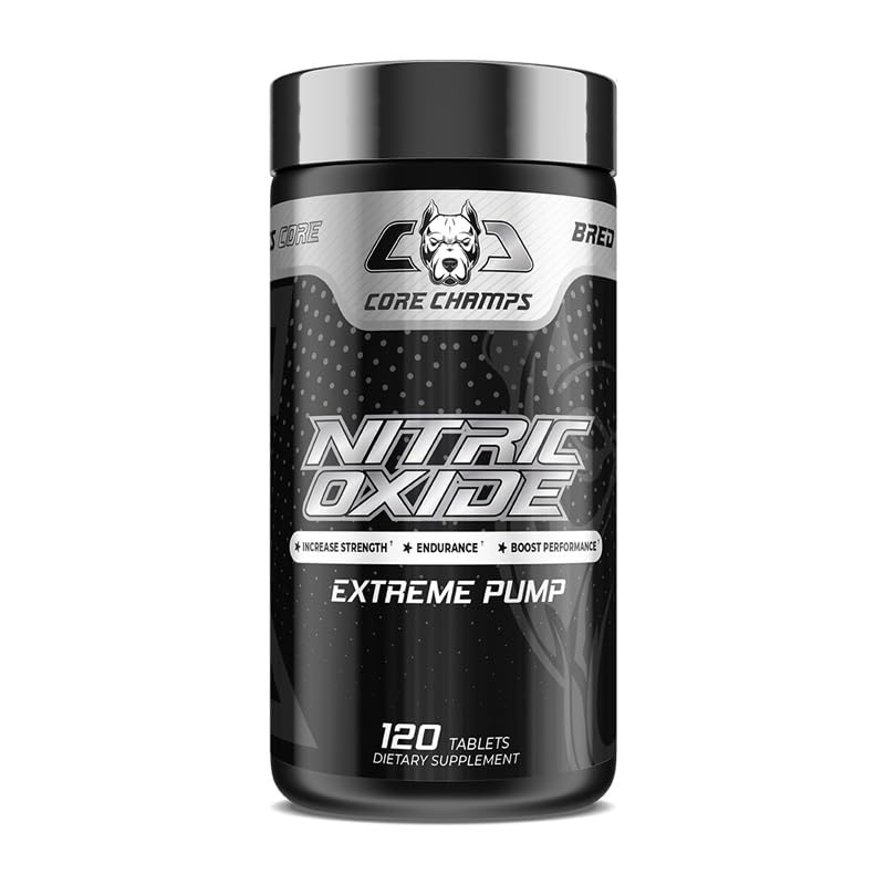 Image of Nitric Oxide | Promotes Nitric Oxide Production | with Citrulline, Arginine, Pine Bark Extract | Pumps, Performance, & Vascularity | 120 Tablets