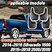 Hbzxqp Mud Flaps for Trucks Mud Guards Compatible with 2014-2018 Chevrolet Silverado1500 and 2015-2018 Silverado 2500 HD 3500 HD 4pcs Splash Guards Front & Rear