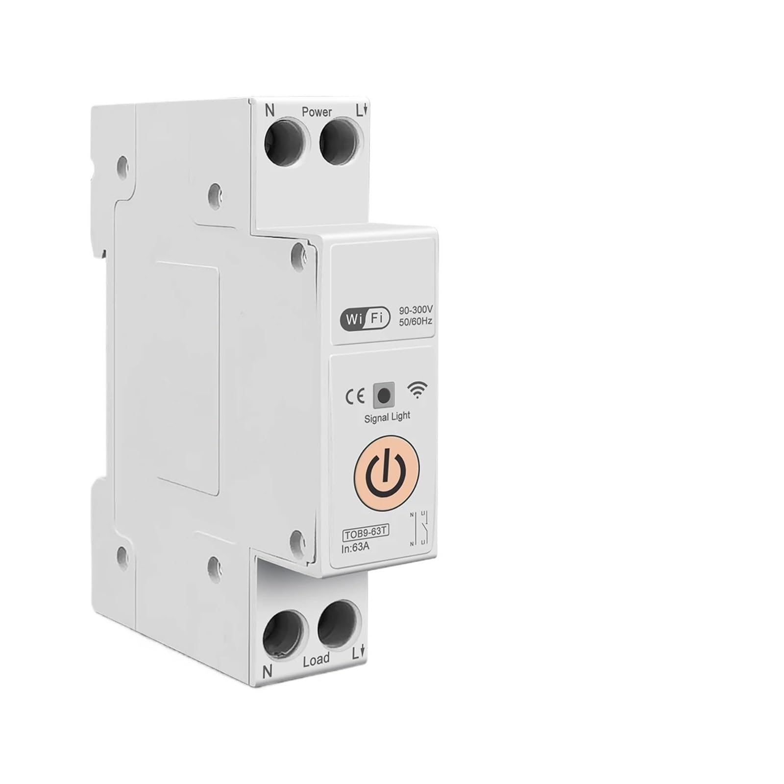 BALYDLUL 63A 1P+N Switch Energy Meter Kwh Metering Circuit Breaker Time Relay(40A)