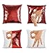 Produktbild Finger Hand Circle Gotcha Funny Meme P25 Sequin Pillow, Kissen, Sequin Pillowcase, Two Color Pillow, Gift for him her, Magic Pillow, Mermaid Pillow Cover, Kissenbezug