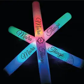 Bastão De Led Personalizado - Kit 10 Unidades