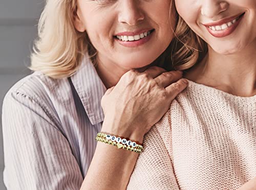 Image of Gifts for Mom Matching Bracelets for Mother Gift from Daughter Mother Daughter Jewelry Set Gift, Stepmom, Bonus Mom, Mother in Law Gift