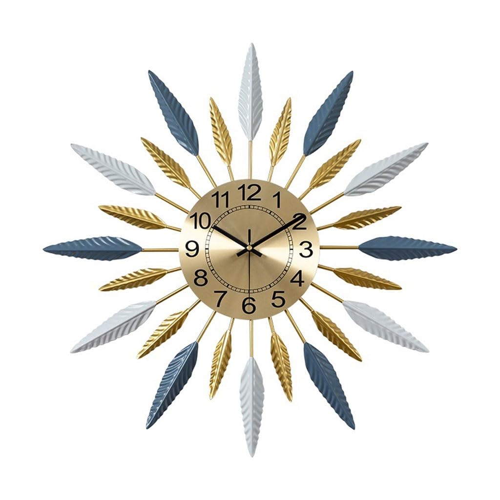 SLEEVE Decorative Clock Creative Restaurant Decoration Clock Wall Clock Light Luxury Modern Atmosphere Living Room Wall Clock Home Art Wall Clock(M)