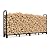 Mr IRONSTONE 8ft Firewood Rack Outdoor Indoor, Upgraded Heavy Duty Adjustable Fire Wood Rack Holds Up to 4500lbs, Fireplace Log Holder Wood Storage for Porch Patio, Easy Assembly