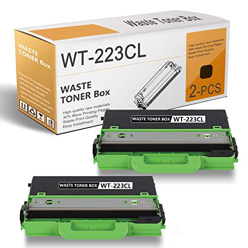 2 Pack Black Compatible WT-223CL Remanufactured Waste Toner Box Replacement for Brother HL-L3210CW L3230CDW L3270CDW MFC-L3710CW L3750CDW L3770CDW Printer Toner (50,300 Pages Per Toner,High Yield).