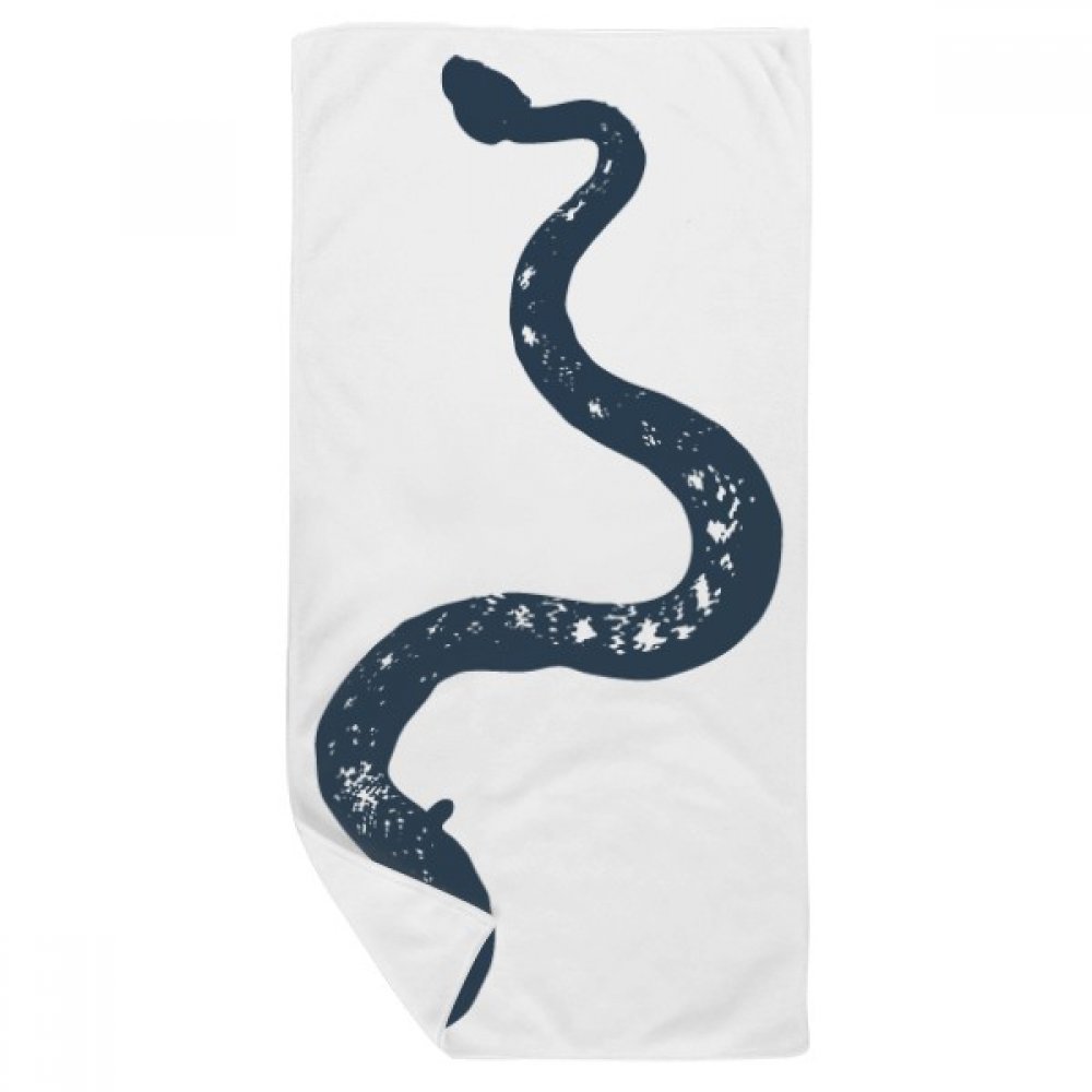 Serviette de bain serpent noir pour peaux sensibles gant doux