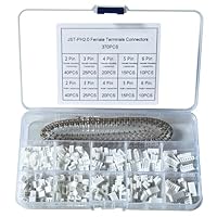 GTIWUNG 590 Stück JST PH 2.0 Stecker Kit, JST-PH Adapter, 2,0mm Pitch Weiblich Pin Header, 2/3/4/5/6Pin Gehäuse JST Adapter Kabel Stecker Buchse Männlich und Weiblich, mit Pin-Crimpklemme