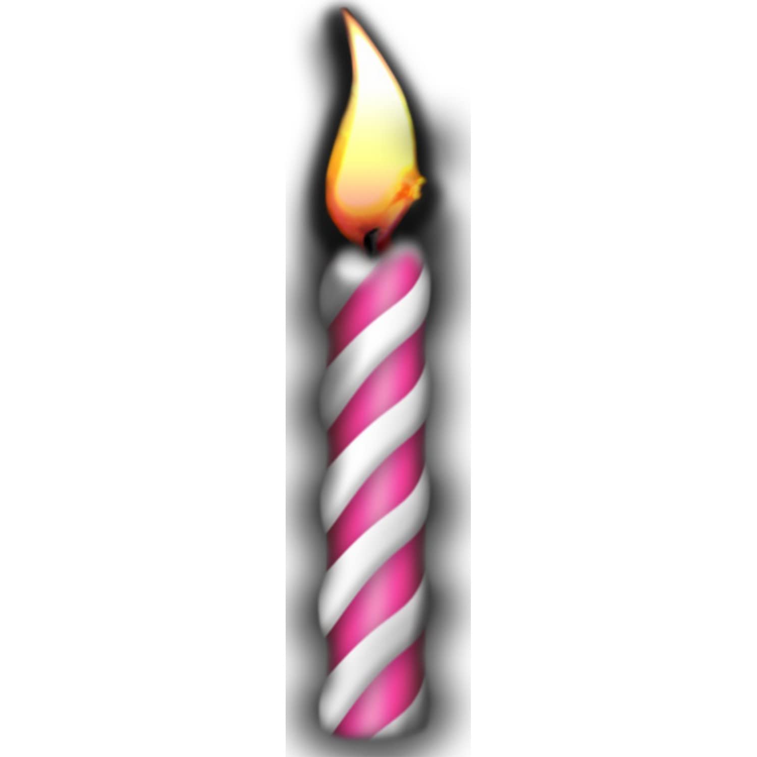 Star Cutouts Cut Out of Single Birthday Candle