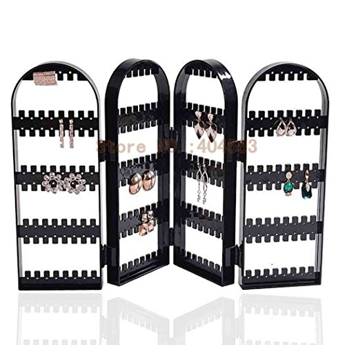 HQdeal Support pour boucles d'oreilles pouvant contenir jusqu'à 128 paires de clous d'oreilles