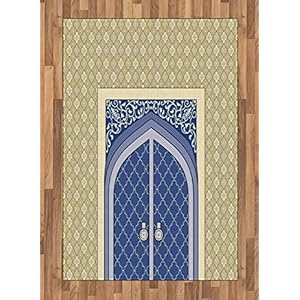 ABAKUHAUS Marokkaans Tapijt, Perzische Ottomaanse cultuur, vlak Geweven Vloerkleed voor Woonkamer, Slaapkamer, Eetkamer…