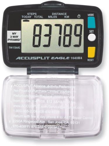 ACCUSPLIT Eagle AE1640M4 - Podómetro de paso y distancia