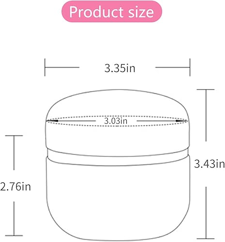 Miniatura 7 de Topwon Contenedor de polvo corporal con soplete de polvo para bebés y mujeres, sin talco, estuche de polvo suelto, caja de polvo de viaje para el