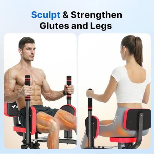 Merach Hip Abductor Machine for Home Gym 330 LBS, Glute Machine for Womens - image 8