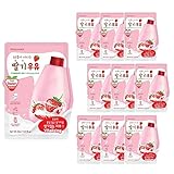 WELCOS KWAILNARA Vitalizing Milk Sheet Mask 10-Pack (Strawberry)