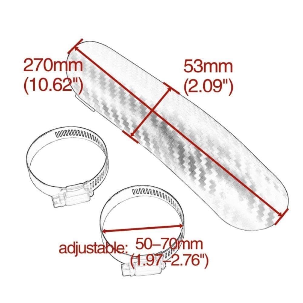 Cubierta Protección Térmica Para Tubo Escape Motocicleta Universal