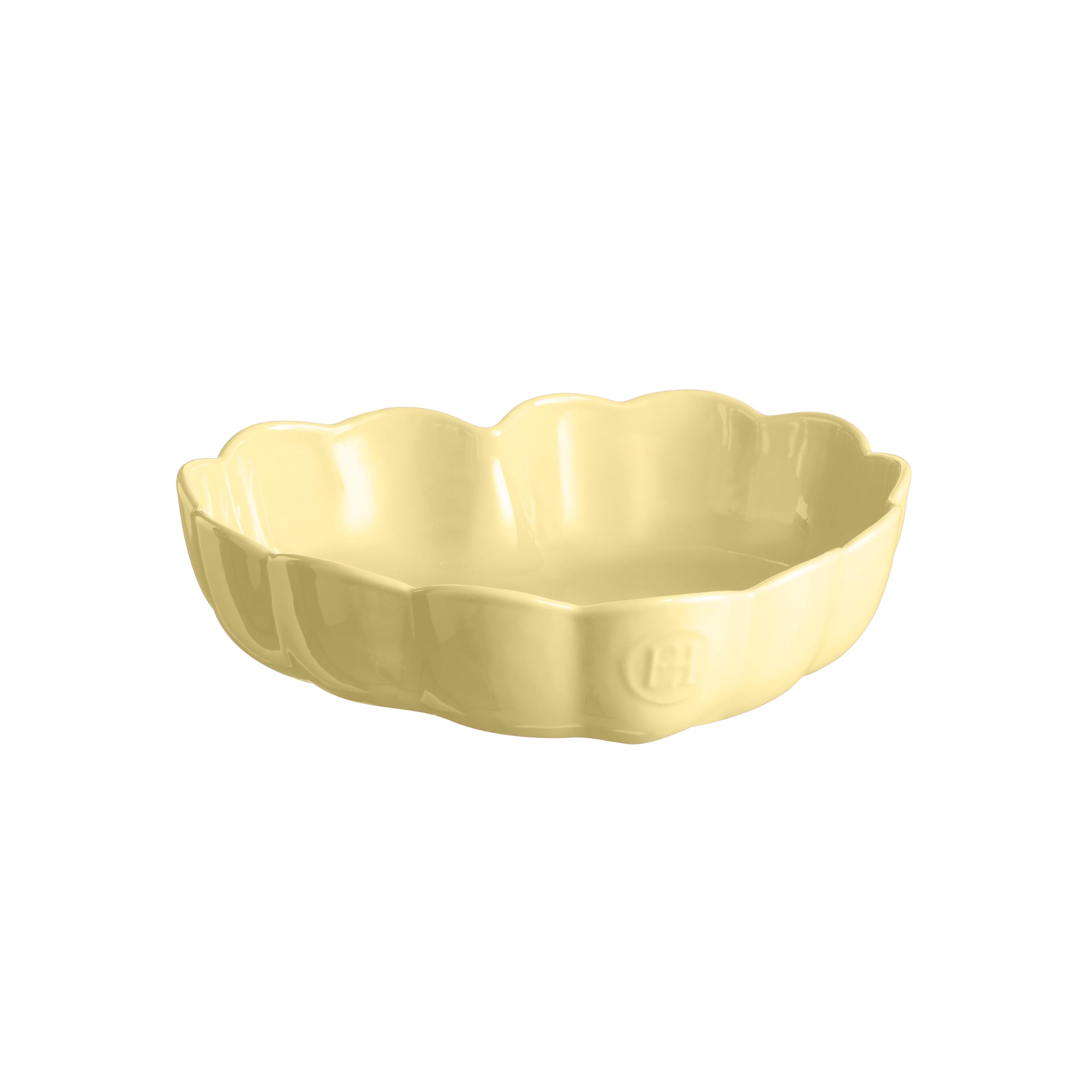 Emile Henry Heart Madeleine Mould – High Resistance Ceramic – Homogeneous Baking – Vanilla Yellow – Made in France
