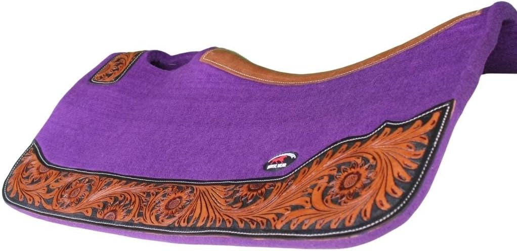 CHALLENGER Horse 32"x30" Western Contoured Wool Felt Therapeutic Saddle Pad 39253