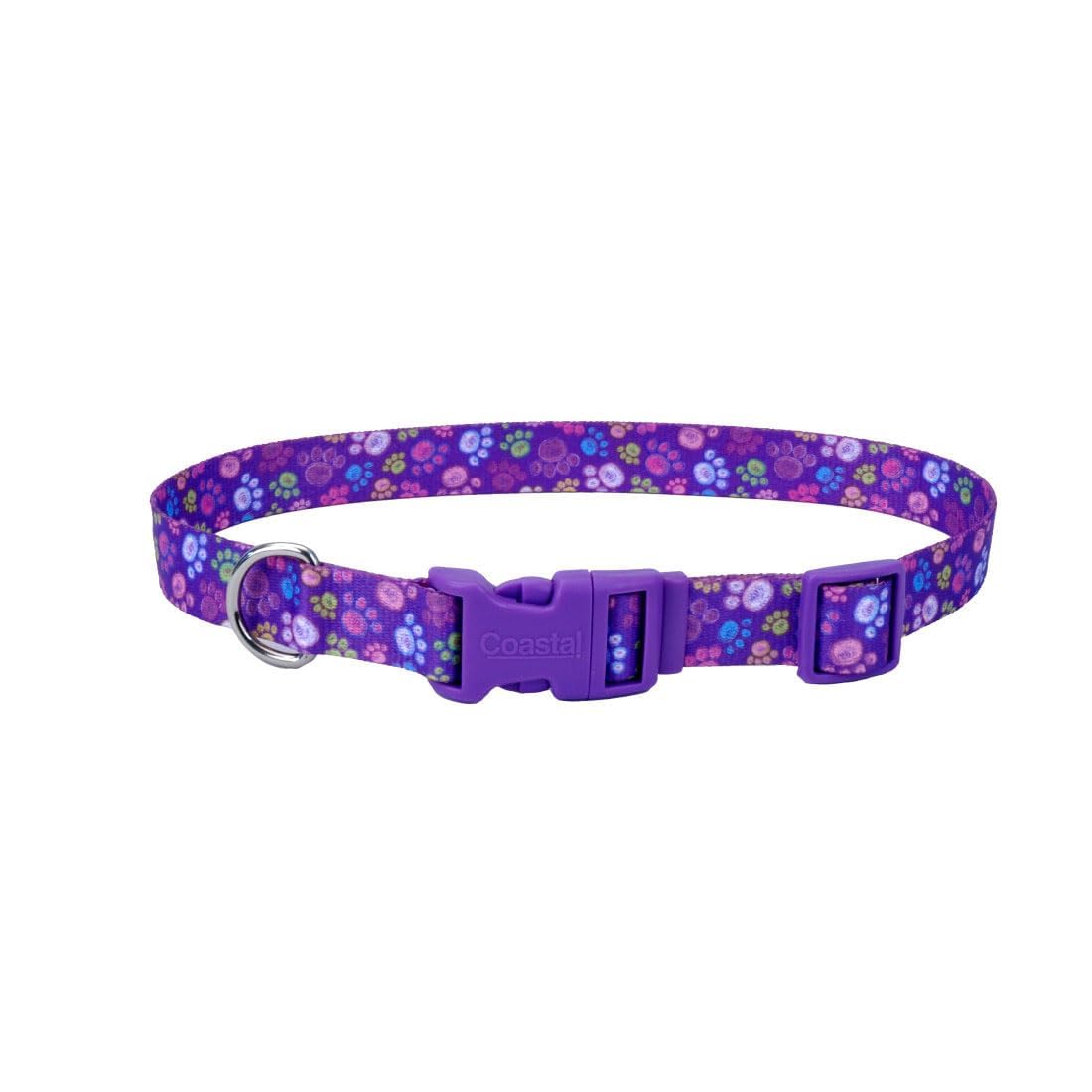 Coastal Pet Styles Adjustable Dog Collar - Stylish Patterned Fabrics - Snap-Lock Buckle - Adjustable Dog Collar - for Small, Medium or Large Dogs -