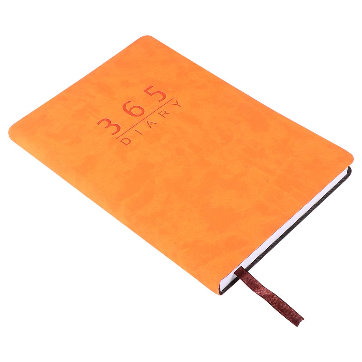 Lurrose 3 Pz materiale scolastico calendario dell'ufficio Taccuino dell'agenda settimanale agenda giornaliera - Notebook giornaliero cancelleria per studenti taccuini diario a5 Orange