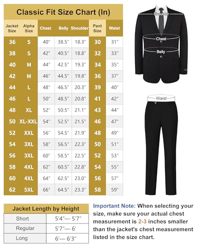 Men's 2 Piece Suits Classic Fit Premium 2 Button Suit Jacket and Pants Set for Business Wedding Wear2