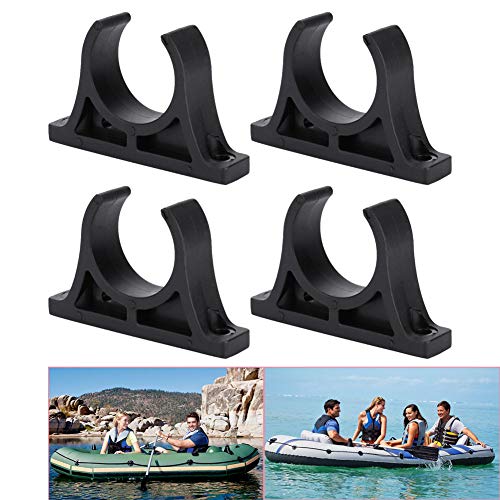 Luckycivia 2 Pairs Kayak Paddle Holder, Plastic Inflatable Boat Paddle Holder Clip, Oar