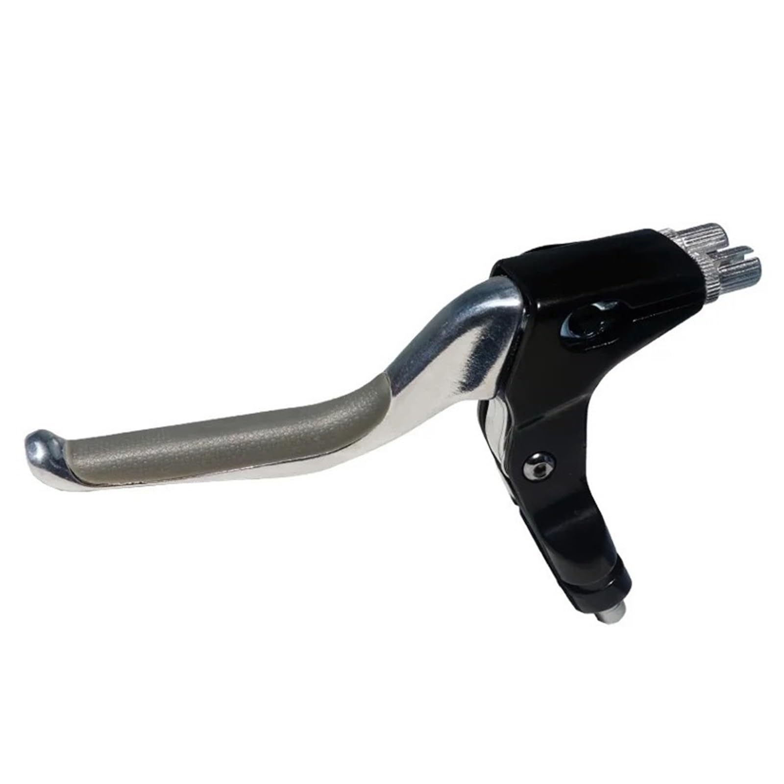 POAYUEWR Bike Dual Cable Brake Lever for Linear Pulled Brakes Four-Finger Left Right Hand Actuated Double Pull Lever Bike Brake Drum(Silver Lever)