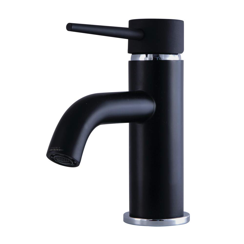 Robinet de toilettes noir et chrome Kingston LS8227NYL pour rénover une salle de bain moderne