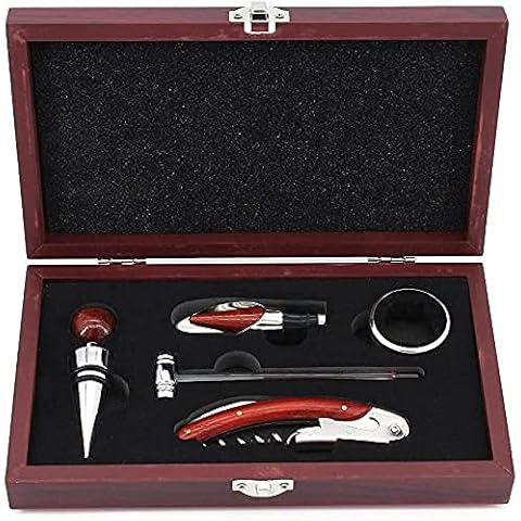 MoYouno Juego de 5 abridores de vino con caja de regalo Cover
