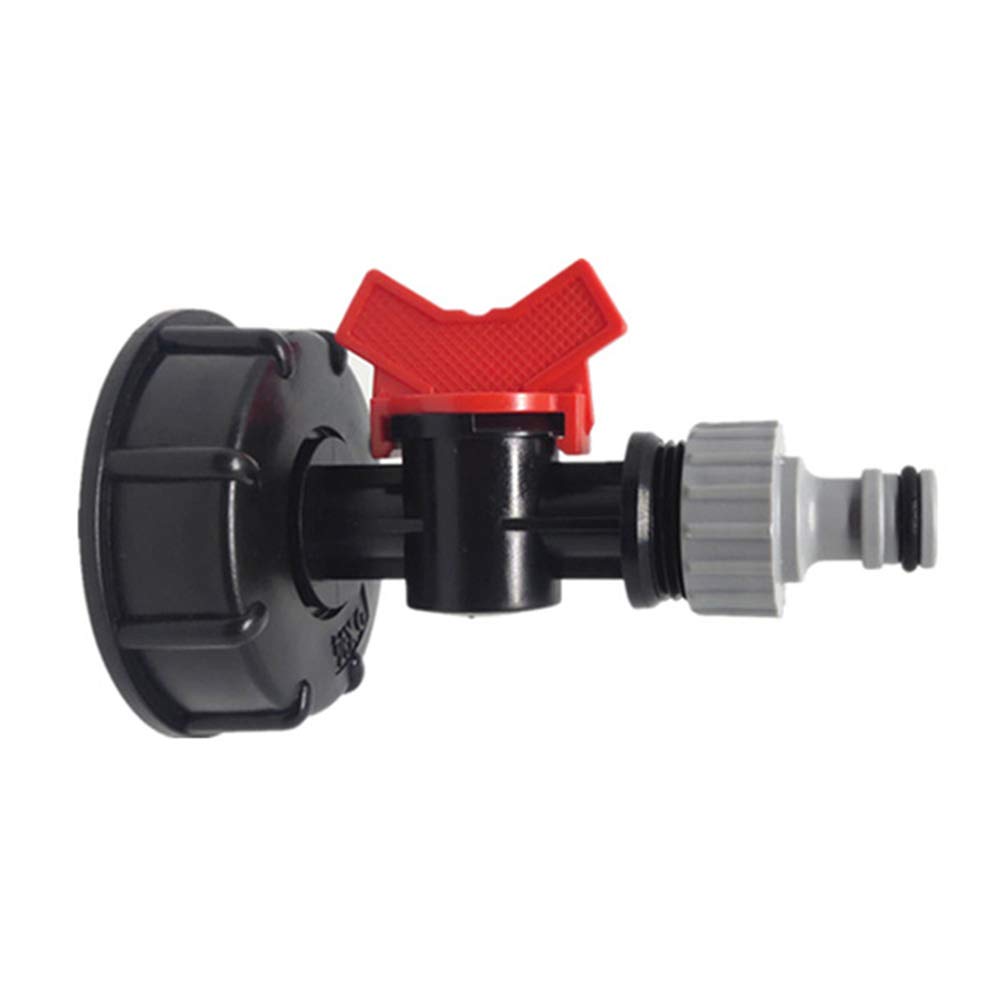 Adattatore Per Serbatoio IBC Filettatura S60x6 – Rubinetto 3/4'' Con Connettore Rapido – Valvola Di Ricambio In Plastica E Ottone - 3