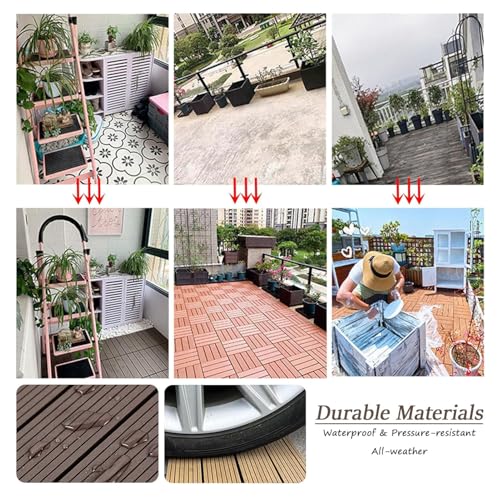 Revêtement de sol extérieur clipsable pour solutionner les problèmes de terrasses glissantes. - 8